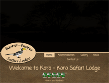 Tablet Screenshot of koro-koro.co.za